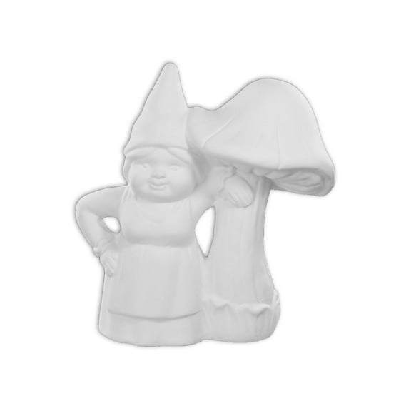 Sassafras Bolgan and the Mushroom Paint Your Own Pottery Ceramic Bisque, Ready To Paint, Craft Kit