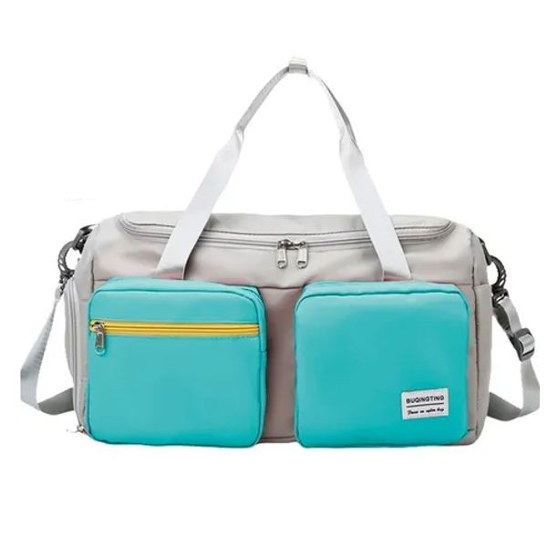 Bolso Deportivo Moderno De Viaje Verde Malubero Malu2155