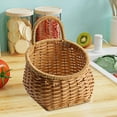 thumbnail image 2 of Cesta de almacenamiento para cocina, cestas para colgar en la pared, cestas de frutas decorativas tejidas a mano para verduras, artículos diversos, Estilo B, 2 of 7
