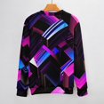 thumbnail image 3 of Geometric Lattice Fall Fashion 2024 Long Sleeve Crew Neck Business Casual Pullover Tops Trendy for Men And Women, 3 of 6