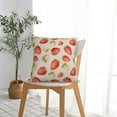 thumbnail image 7 of Wukai Strawberries Premium Polyester Fleece Pillow Covers with Hidden Zipper Closure,Luxuriously Soft and Durable-12"x12", 7 of 7