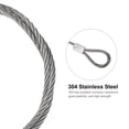 thumbnail image 4 of Unique Bargains Stainless Steel Cable, 2 Pack PVC Coated 3/16' Wire Rope for Deck Railing 3.3ft, 4 of 4