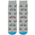 thumbnail image 4 of Cool Socks Novelty Crew Socks Men's Women's, Cycling, Bicycling, Graphic Print, Large, 4 of 5