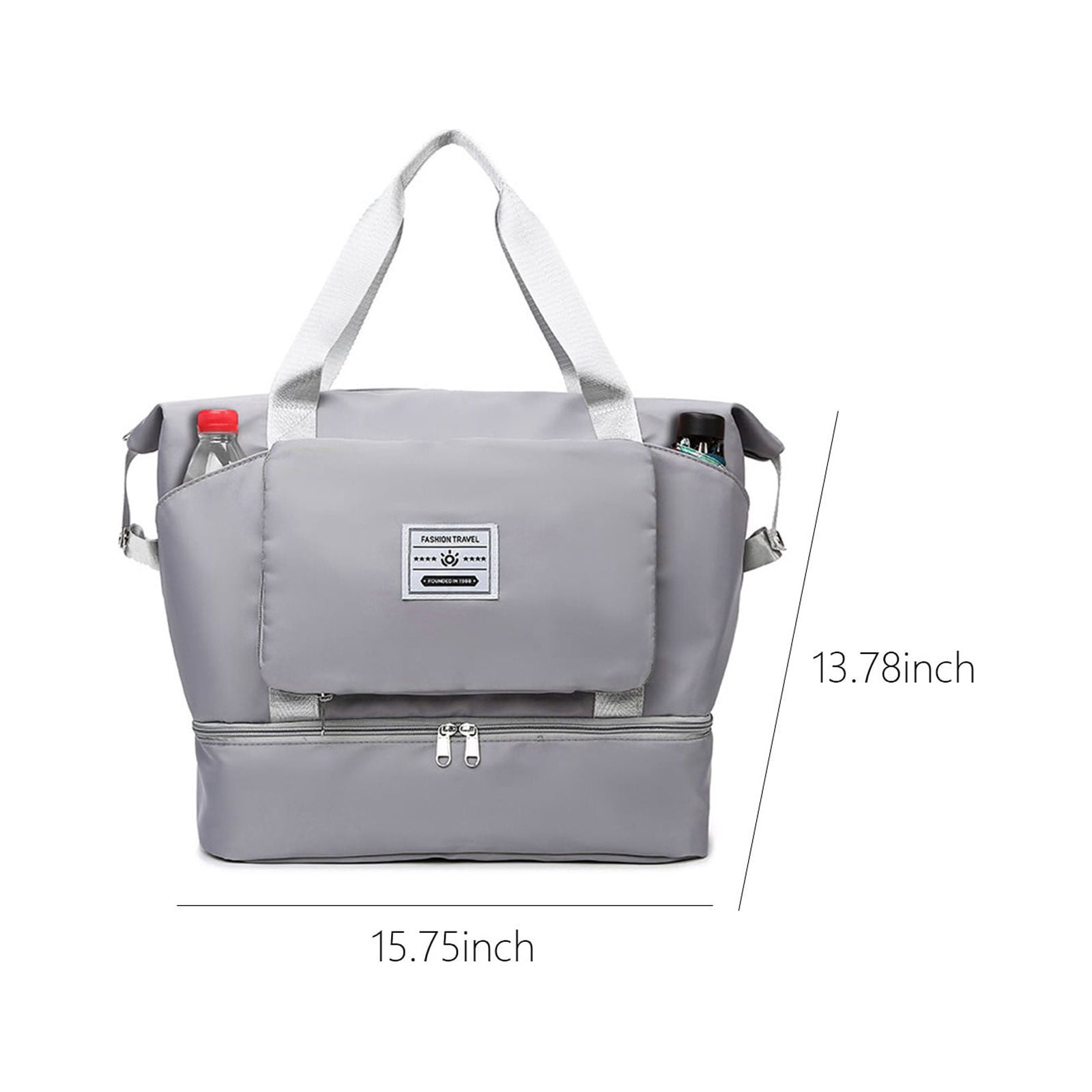 Large Travel Tote Bag, Expandable Gym Tote Bag,Carry On Overnight Bags For Women With Trolley Sleeve Wet Pocket,travel Duffel BagsTravel