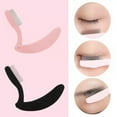 thumbnail image 1 of Neinkie Eyelash Brush Foldable Portable Lightweight Multifunctional Safe Separate Eyelashes Curved Plastic Handle Stainless Steel Teeth Eyebrow Steel Comb for Woman, 1 of 9