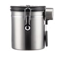 thumbnail image 1 of Soporte para granos de café sellado para cocina, acero inoxidable 304, almacenamiento de alimentos, 1 of 8