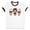 White/Black, variant on Horror Doll Coffee Ringer Tee Shirt Unisex Large White/Black