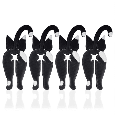 Animal Bread Bread Ties Chip Clips Air Tight Animal Accessories Kitchen Necessity ( White Spots) 4 x black cat white spot seals Bread tie As Shown