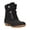 BLACK, variant on Womens Rainah Ankle Lace Up Rain Boots