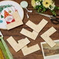 thumbnail image 5 of 1 Set Wooden Cross Stitch Measuring Ruler L Shape Blanched Almond 10.16x10.16x0.3cm 6pcs/set, 5 of 6
