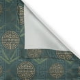 thumbnail image 6 of Ambesonne Folk Art Valance & Curtain, Eastern Ethnic Forms Motif, 55"x45", Ivory Teal and Tan, 6 of 6