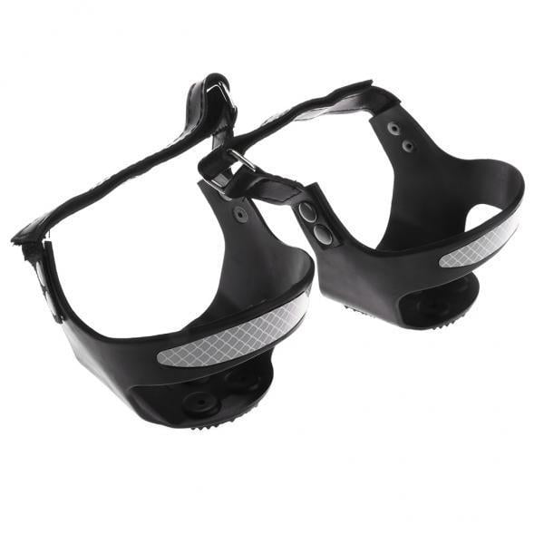 2x Talón con Correa Sujeta Crampones de Y Nieve, Se Fija Fácilmente sobre El Talón Del / Bota, Antideslizante shamjiam Pinzas para hielo