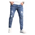 thumbnail image 2 of Pantalones Elásticos De Jean De Agujero De Jeans Hombres, 2 of 8