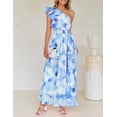 thumbnail image 4 of Vestido largo ZESICA 2025 Boho Floral sin mangas para mujer, 4 of 7
