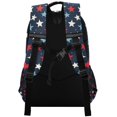 thumbnail image 3 of FORMRS Unisex Backpack Elementary School Travel Bookbag with Reflective Stripes, Red White Stars, 3 of 7