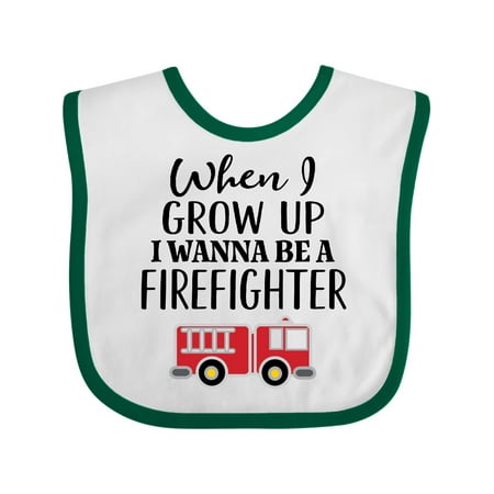 

Inktastic Future Firefighter Kids Fireman Gift Baby Boy Bib