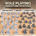 thumbnail image 6 of 40 Miniature Monsters Fantasy Tabletop RPG Figures for Dungeons and Dragons, Pathfinder Roleplaying Games. 28MM Scaled Miniatures, 10 Unique Designs, Bulk Unpainted, Great for D&D/DND, 6 of 6