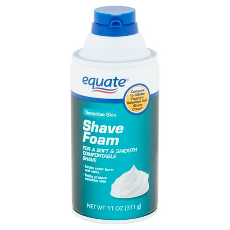 Equate Sensitive Skin Shave Foam, 11 oz