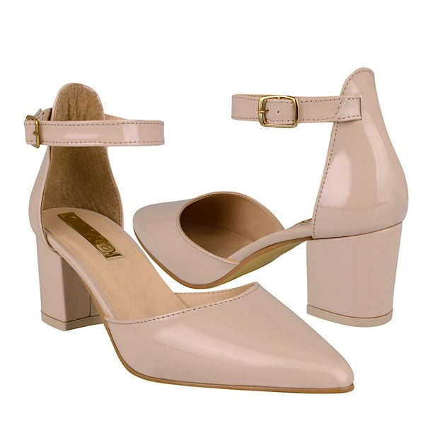TACONES DAMA STYLO 5385 CHAROL BEIGE Stylo 5385 Walmart en línea