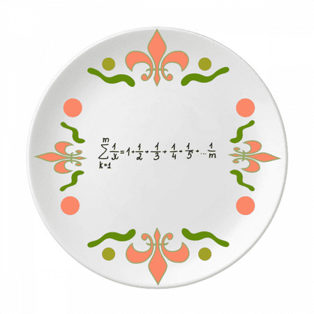 

Math Kowledge Formula Art Deco Fashion Flower Ceramics Plate Tableware Dinner Dish