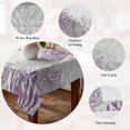 thumbnail image 5 of Purple Grey Chrysanthemum Table Cloth Waterproof Tablecloths, Farmhouse Botanical Floral Modern Tablecloth Dining Table Cover for Kitchen Party Tabletop Outdoor, Rectangle Tablecloth 54x108 Inch, 5 of 9