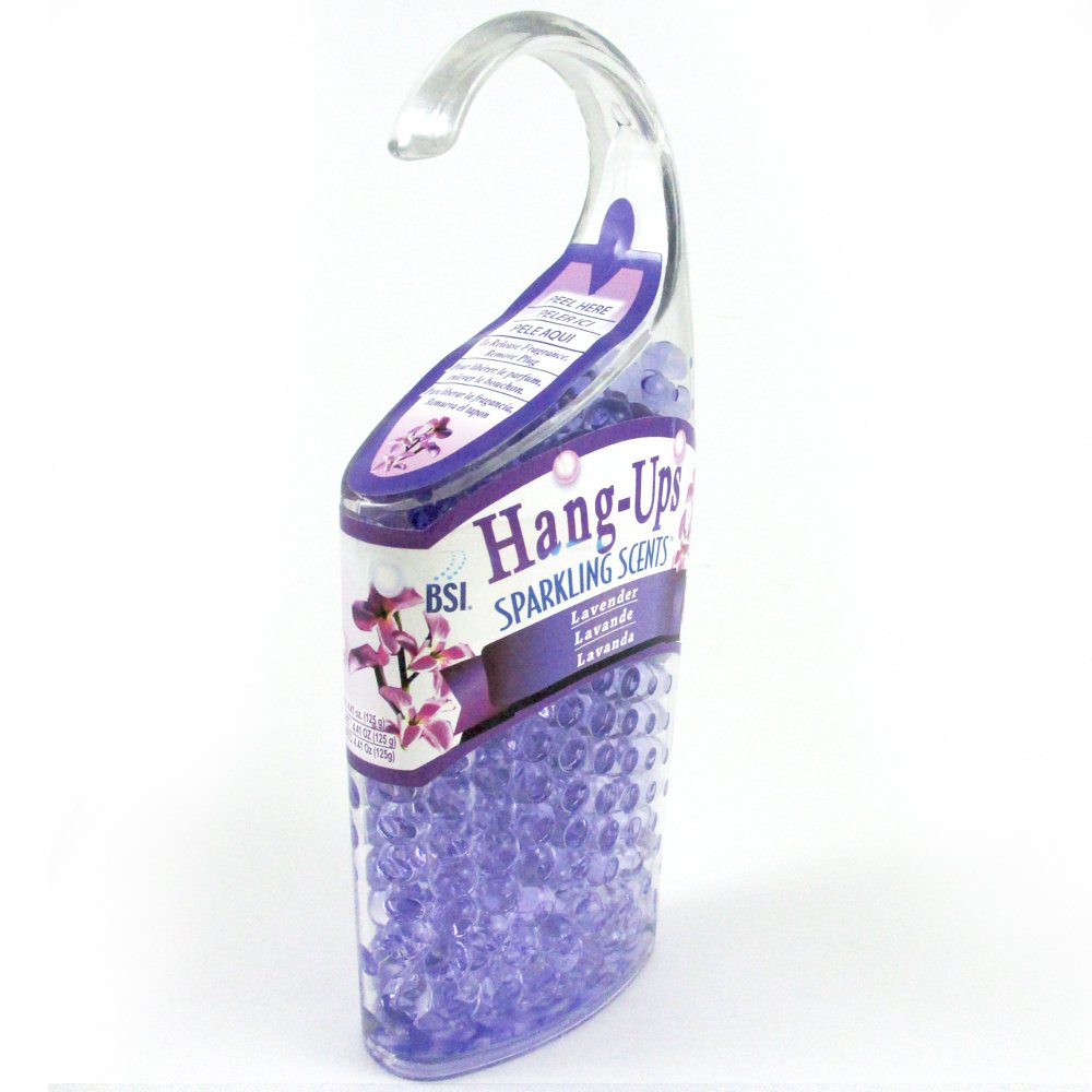 1 Gel Crystals Beads Hanging Instant Air Freshener Odor Eliminator Lavender !