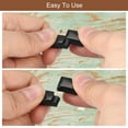 thumbnail image 4 of Uxcell 12mm x 6mm Flat Leather Clasps, 2Pcs Flat Closure End Caps, Stainless Steel Crafts (Silver), 4 of 7