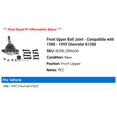 thumbnail image 2 of Front Upper Ball Joint - Compatible with 1988 - 1999 Chevy K1500 1989 1990 1991 1992 1993 1994 1995 1996 1997 1998, 2 of 2