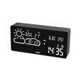 thumbnail image 1 of Billuyoard Despertador de humedad y temperatura Led multifuncional reloj de pronóstico del tiempo WiFi para estudiantes de oficina de dormitorio Decoración del hogar Billuyoard HA015630-00, 1 of 1
