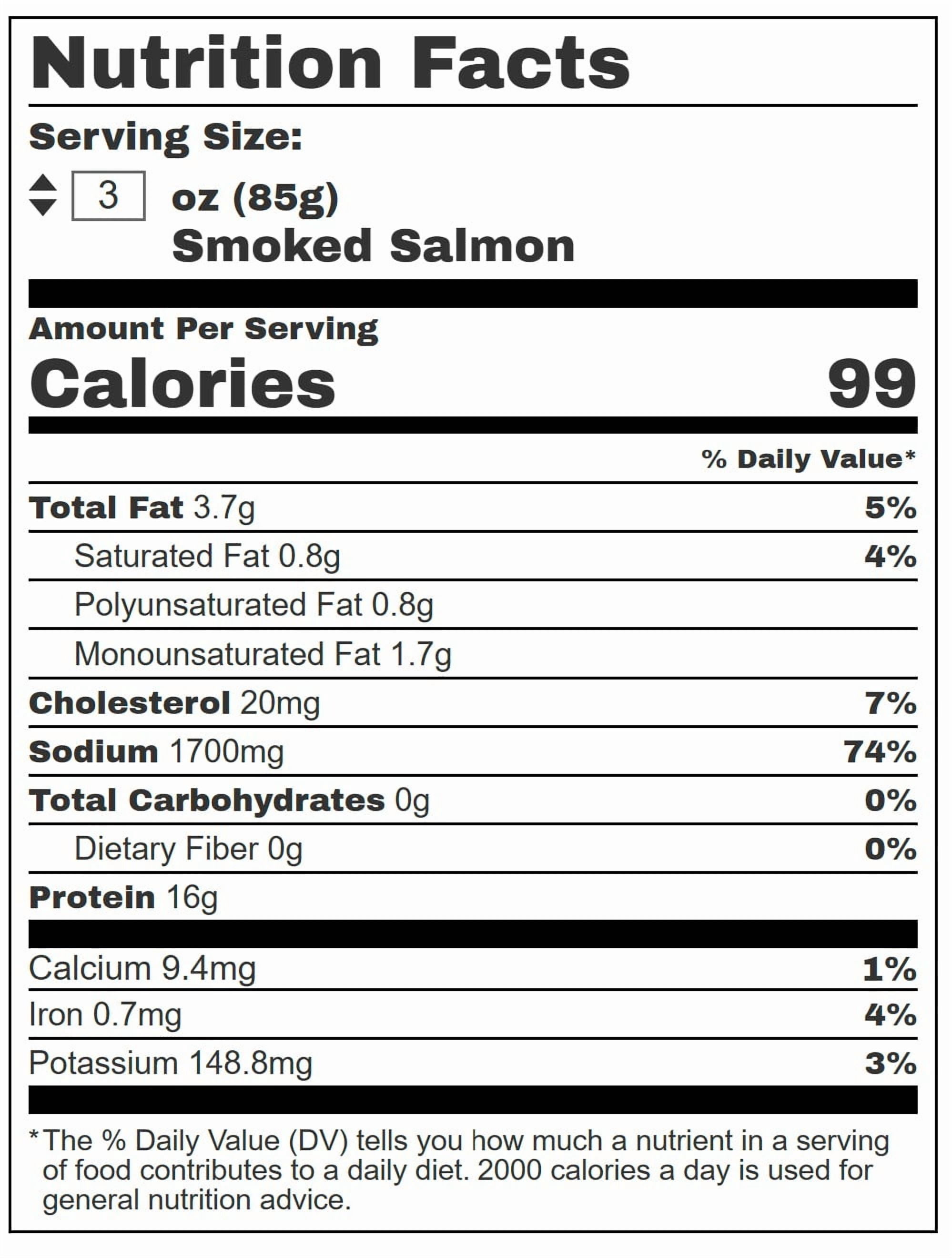 Today Gourmet Certified EU Organic Scottish Smoked Salmon – Sliced - (12) 4oz. Packs