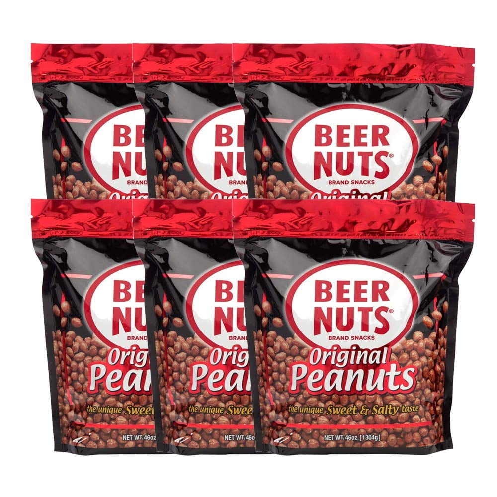 BEER NUTS 46 oz. The Big Bag Original Peanuts (PACK OF 6)