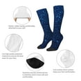 thumbnail image 6 of Lsque Sparkling Blue Glitter Printed Crew Socks Men's Women's LightWeight Thin Casual Calf Socks ,Knee High Socks,Cotton Socks, 6 of 9