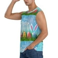 thumbnail image 3 of Bixox Men's Happy Easter Printed Shirt Sleeveless Fitness Tank Top-XX-Large, 3 of 7
