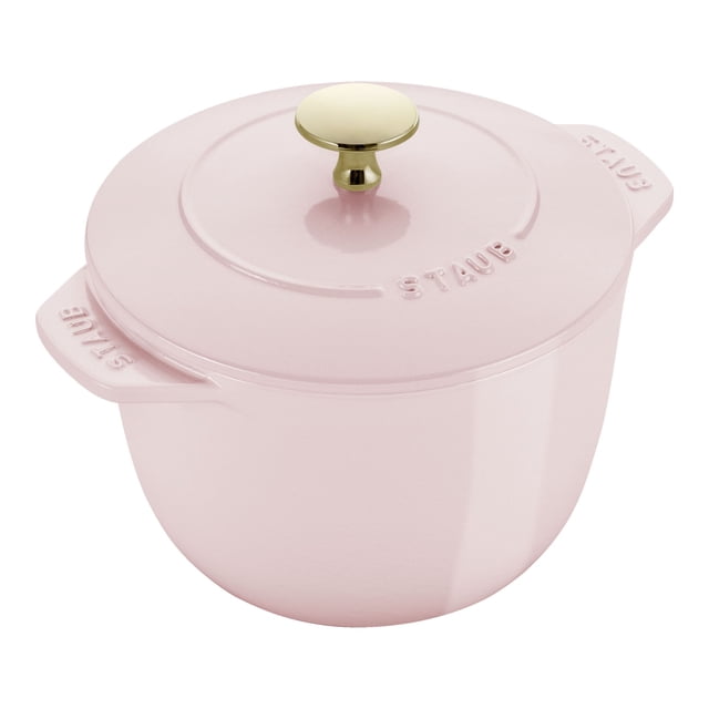 STAUB la COCOTE 1,75 L Cocotte Ronde en Fonte pour Riz, Sorbet Rose