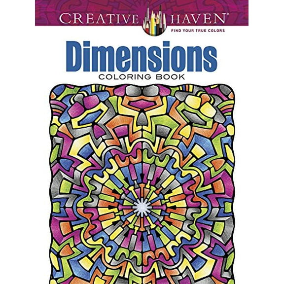 Pre-Owned Creative Haven Dimensions Coloring Book Paperback
