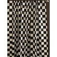 thumbnail image 2 of lovemyfabric Cotton Curtain Checkered Print 58 inch Wide Racecar 2 inch Checkerboard Black and White, 2 of 2