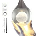 thumbnail image 6 of JoollySun Crystal Mini Pendant Light: Modern LED Light Fixtures Ceiling Hanging for Kitchen Island Bathroom, 6 of 8