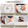 thumbnail image 5 of BZSMCE Table Lamp Creative Red and White Roses Rings Simple Pattern Night Light, 5 of 8