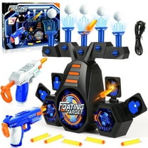 Huge Wave 2 Pack Shooting Games Toy Gift for Age 5-10 Kids, Floating Ball Target with Foam Dart Toy and 5 Flip Targets, Christmas Family Gift for Boys Girls