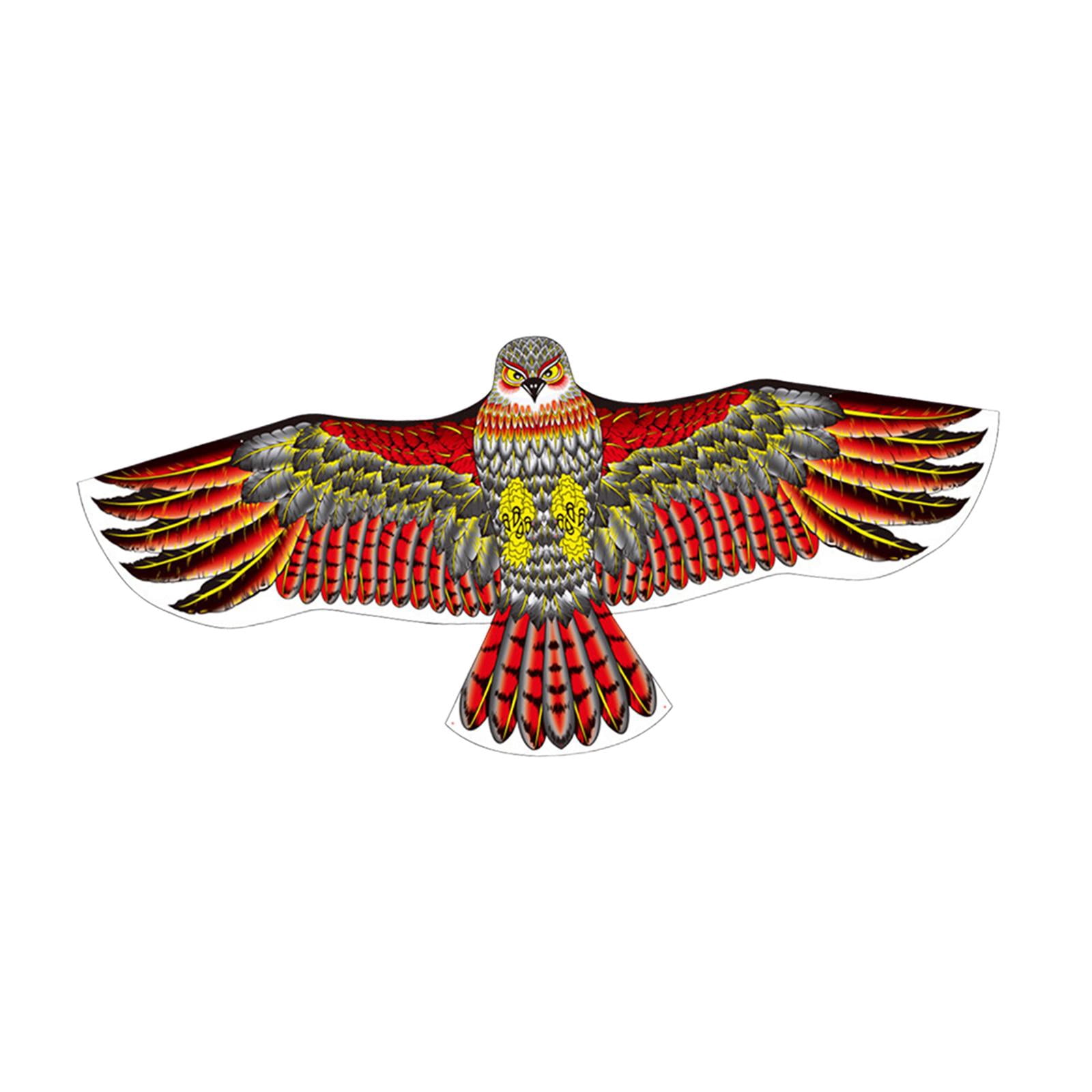 LeeQinersw 65" Eagle Flying Kite, Adults Kids Play Toy, Outdoor Activities Park Family Game Red