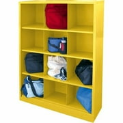 Cubby 66 in. Height All Steel Storage Organizer in Yellow