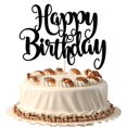 thumbnail image 1 of Adorno para Pastel FmiyunEea con Brillantina Feliz Cumpleaños Decoración Negra, 1 of 7