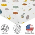 thumbnail image 5 of Sweet Jojo Designs Space Galaxy Boy Fitted Crib Sheet, 5 of 6