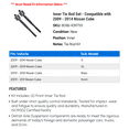 thumbnail image 2 of Inner Tie Rod Set - Compatible with 2009 - 2014 Nissan Cube 2010 2011 2012 2013, 2 of 2
