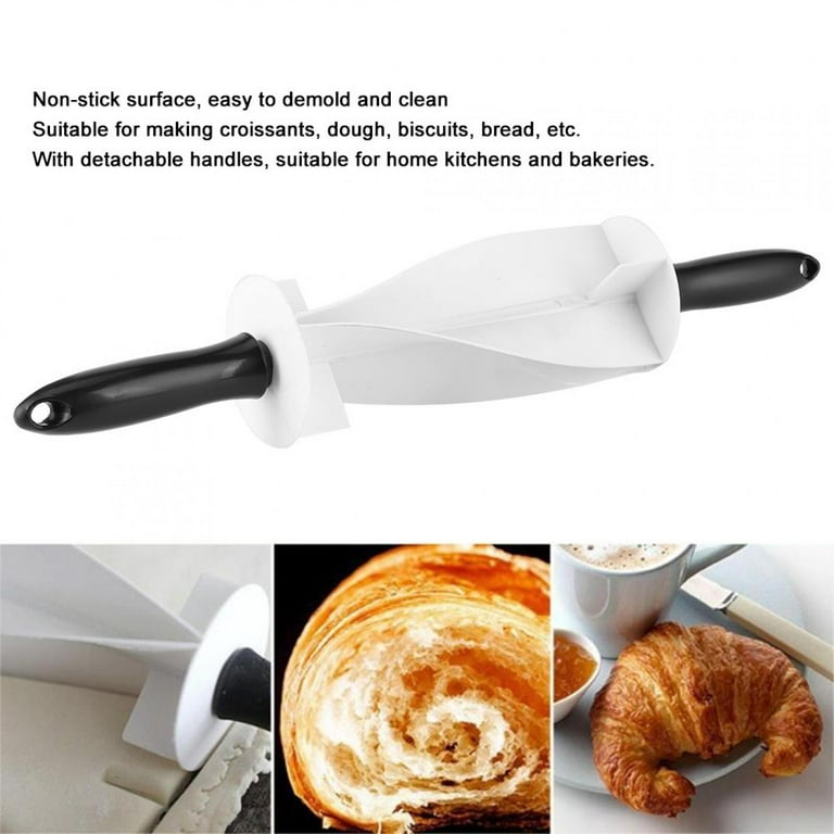 Stainless Steel Rolling Cutter Bread Dough Knife Pies Croissant