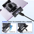 thumbnail image 2 of Support Trépied Ajustable pour iPhone iPad Tablettes, Support de Plancher Robuste pour Diffusion en Direct Jeux Vlog, 2 of 12