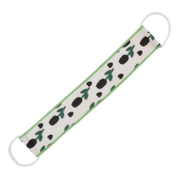 1 Pc Tulip Flowers Body Scrub Towel Exfoliating Shower Towel 22.83"x3.54" Green