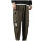 thumbnail image 2 of Pantalones largos para hombre, multibolsillos, lavados, informales, para exteriores, de algodón, 2 of 7