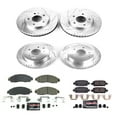 thumbnail image 3 of PowerStop Front and Rear Z23 Evolution Sport Carbon-Fiber Ceramic Brake Pad and Drilled & Slotted Rotor Kit Fits: NISSAN Select Models K8273, 3 of 10