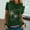 Green, variant on Babysbule Women's Tops Women Casual Letter Printing Short Sleeves O-Neck Loose T-Shirt Blouse Tops